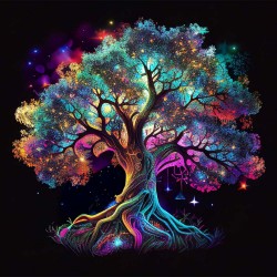 Levensboom, veelkleurig